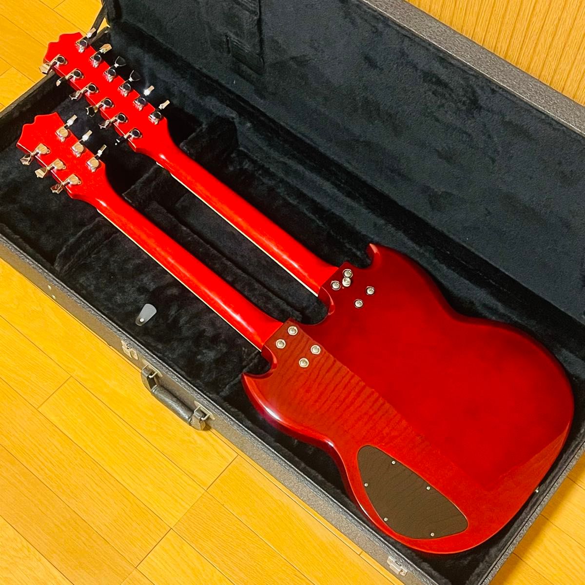 美品・希少】mavis ダブルネックギター ジミーペイジ モデル 美品・希少】mavis ダブルネックギター ジミーペイジ モデル