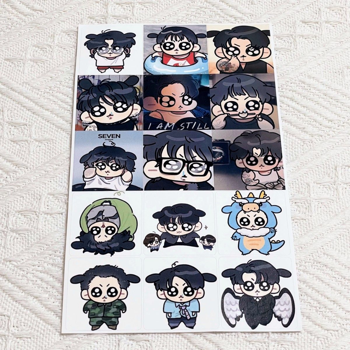 BTS ジョングク グクトゥギ シール ステッカー 24点セット BTS ジョングク グクトゥギ シール ステッカー 24点セット