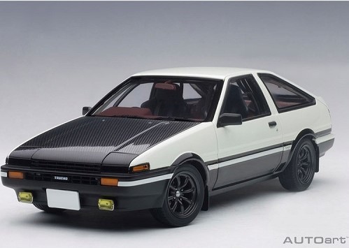 未開封 1/18 ダイキャスト AUTOart トヨタ スプリンタートレノ AE86 頭文字 イニシャルD コミックバージョン 藤原拓海_画像3