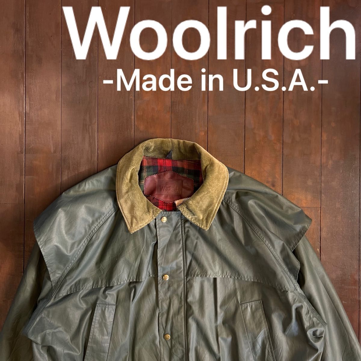 USA製 【Woolrich ウールリッチ】フィールドコート レインコート USA製 【Woolrich ウールリッチ】フィールドコート レインコート