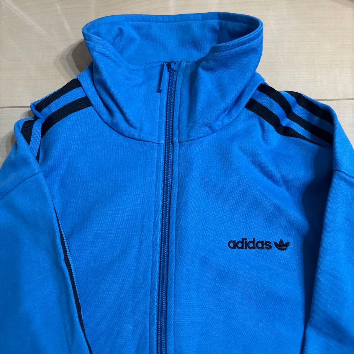 adidas 青 ジップアップジャージ L adidas 青 ブルー ジップアップジャージ Lサイズ