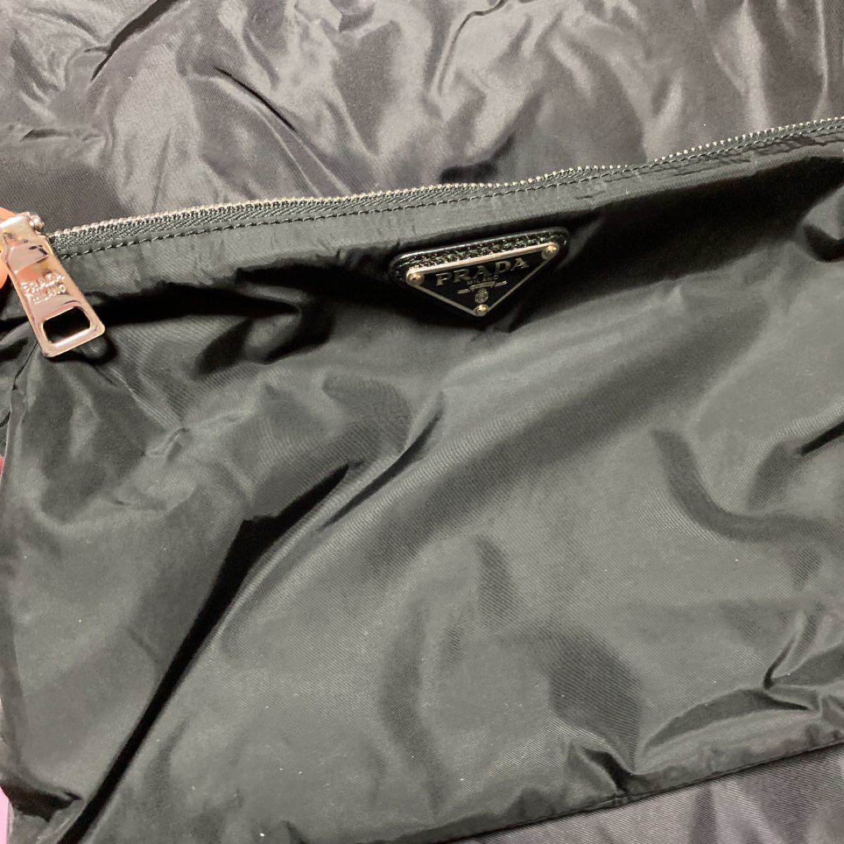 PRADA プラダ ナイロン エコバッグ トートバッグ 黒 収納ポーチ PRADA プラダ ナイロン エコバッグ トートバッグ 黒 収納ポーチ