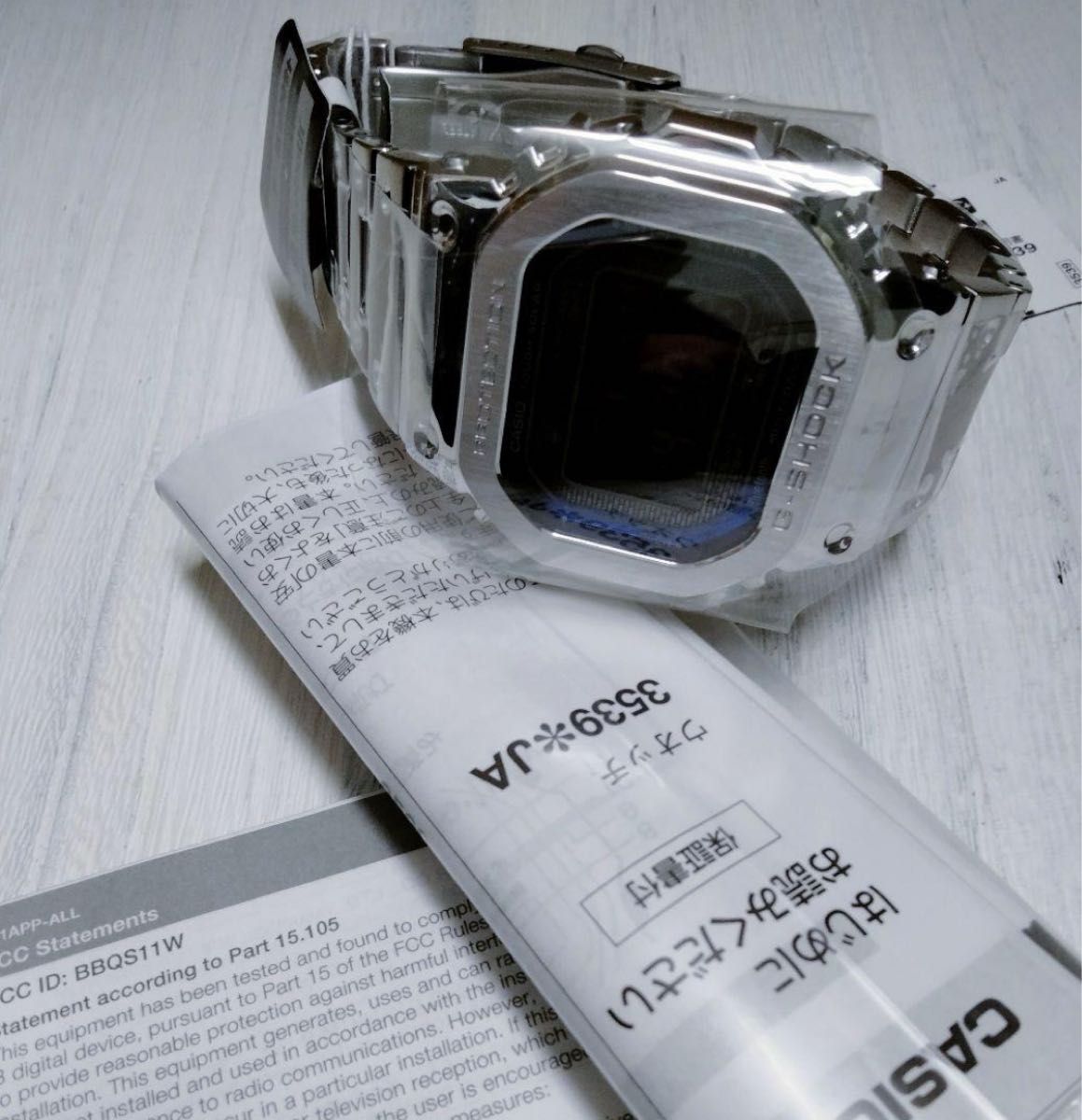 新品未使用 GMW-B5000D-3JF シルバーフルメタル メタリック 新品未使用 GMW-B5000D-3JF シルバーフルメタル メタリック