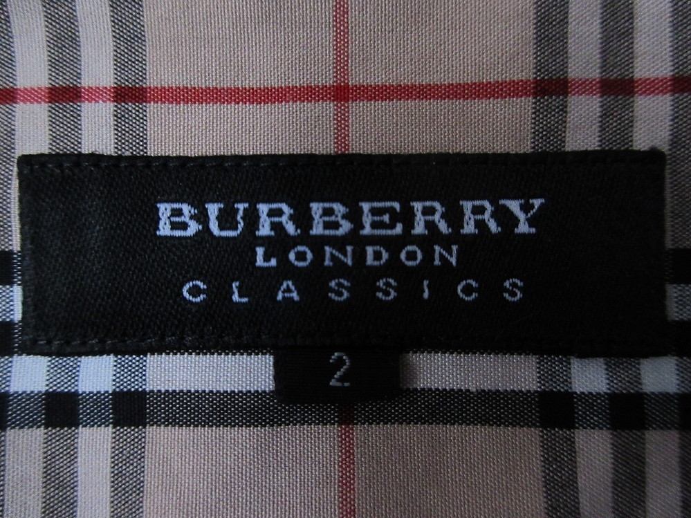  сделано в Японии BURBERRY CLASSICSnoba проверка BD рубашка с коротким рукавом 2 Burberry London Classic три . association кнопка down check Англия cut and sewn 
