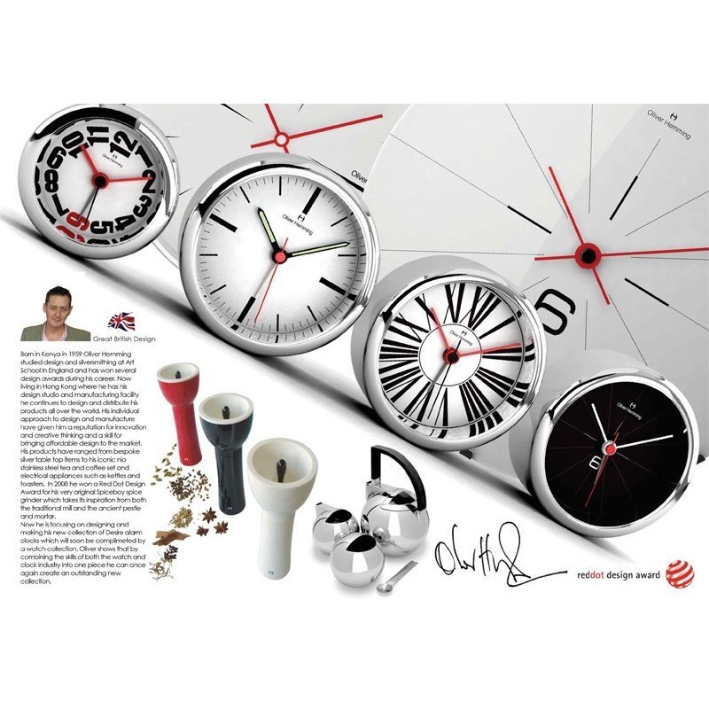 イギリスデザインOliver Hemmingオリバー・ヘミング 径125mm掛け時計 振り子時計 W125シリーズ9バリエーション プレゼント 引越し 新築祝い_画像7