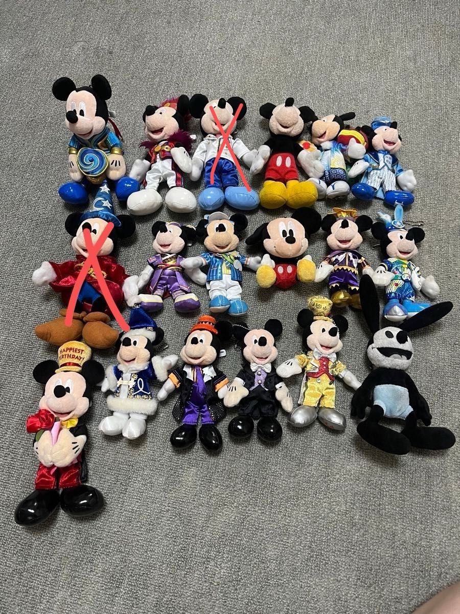 バラ売り可 ミッキー オズワルド ぬいぐるみバッジ まとめ売り バラ売り可 ミッキー オズワルド ぬいぐるみバッジ まとめ売り