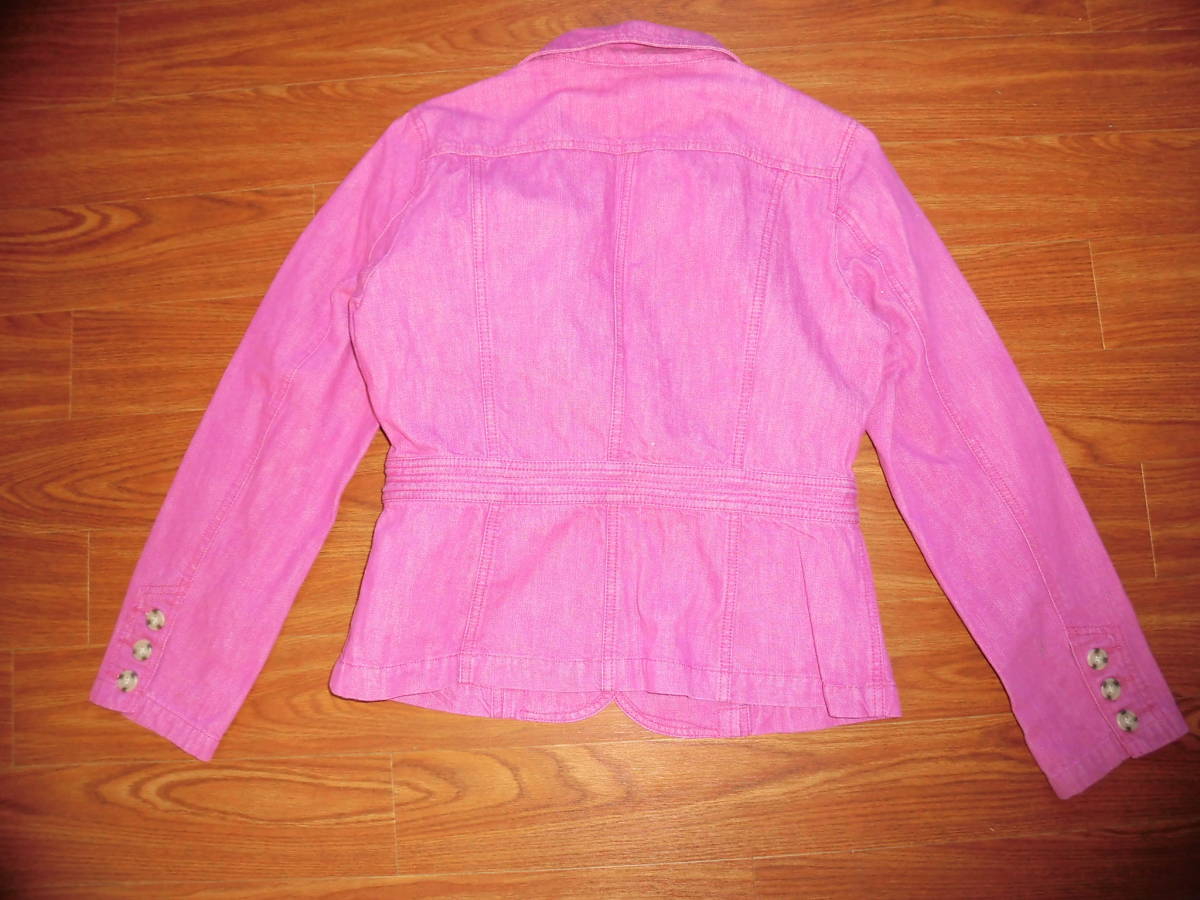 ローラアシュレイ★紫色デニムのジャケット、ブレザー★11_画像4