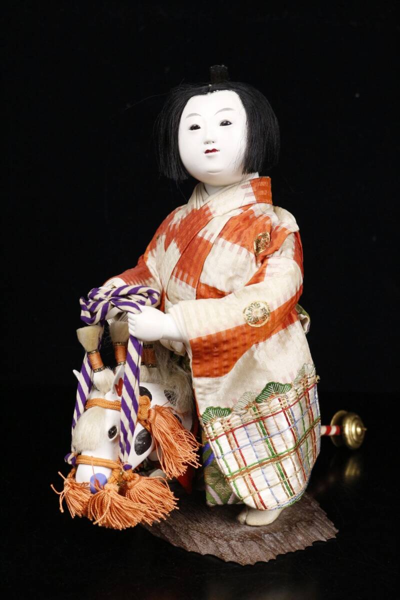 LIG】京人形司 京都丸平 大木平蔵 玉眼 馬乗り子供大将 五月人形 LIG】京人形司 京都丸平 大木平蔵 玉眼 馬乗り子供大将 五月人形