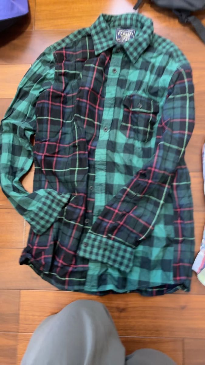 チェックシャツ セット売り可能 長袖