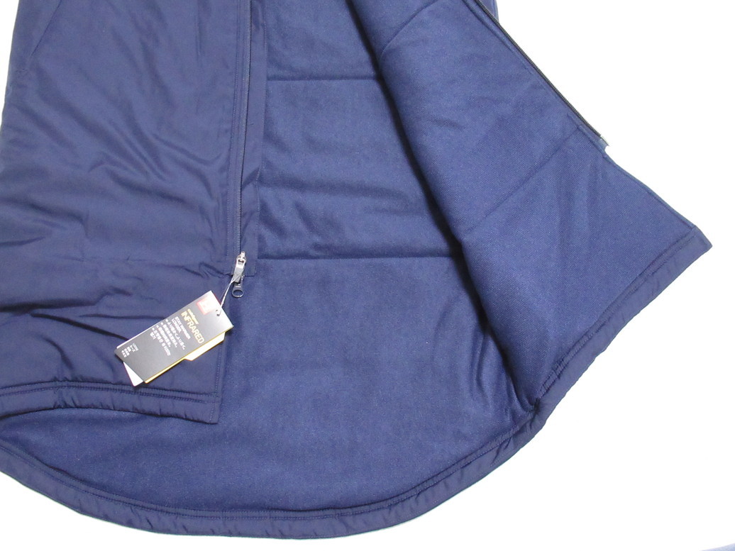 UNDER ARMOUR bench coat navy blue navy S SM Under Armor cotton inside long coat water-repellent men's 1305629-410