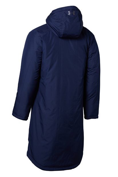 UNDER ARMOUR bench coat navy blue navy S SM Under Armor cotton inside long coat water-repellent men's 1305629-410