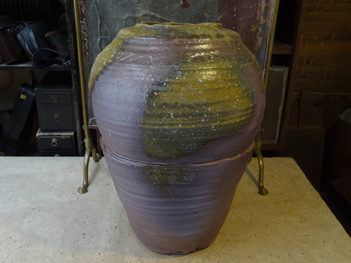ヤフオク 備前の肩張壺 穴窯甕花入れ床の間庭園旅館茶 ヤフオク 備前の肩張壺 穴窯甕花入れ床の間庭園旅館茶