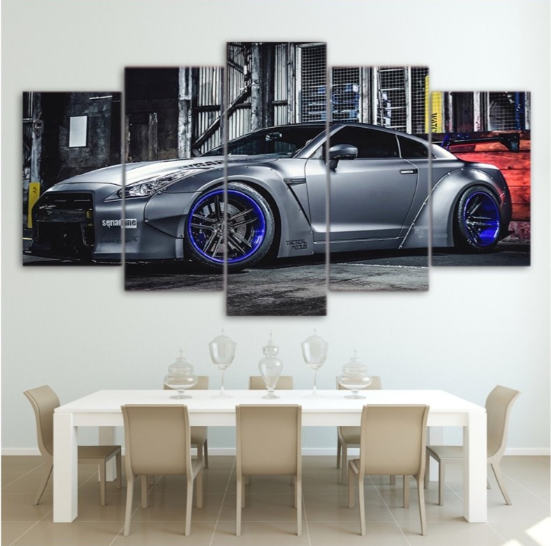 ★☆【大人気!!激安!!!】 チューニング GTR 35R R35 スカイライン キャンバス アートポスター 壁紙 30x50 30x70 30x80cm☆★