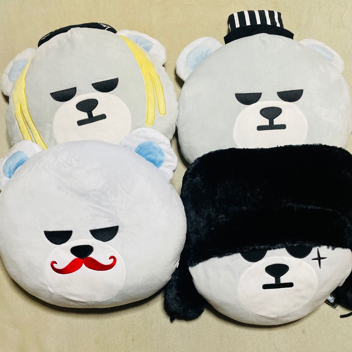 BIGBANG ✖️ KRUNK ロールクッションセット BIGBANG ビックバン 4個セット KRUNK クッション ぬいぐるみ GD