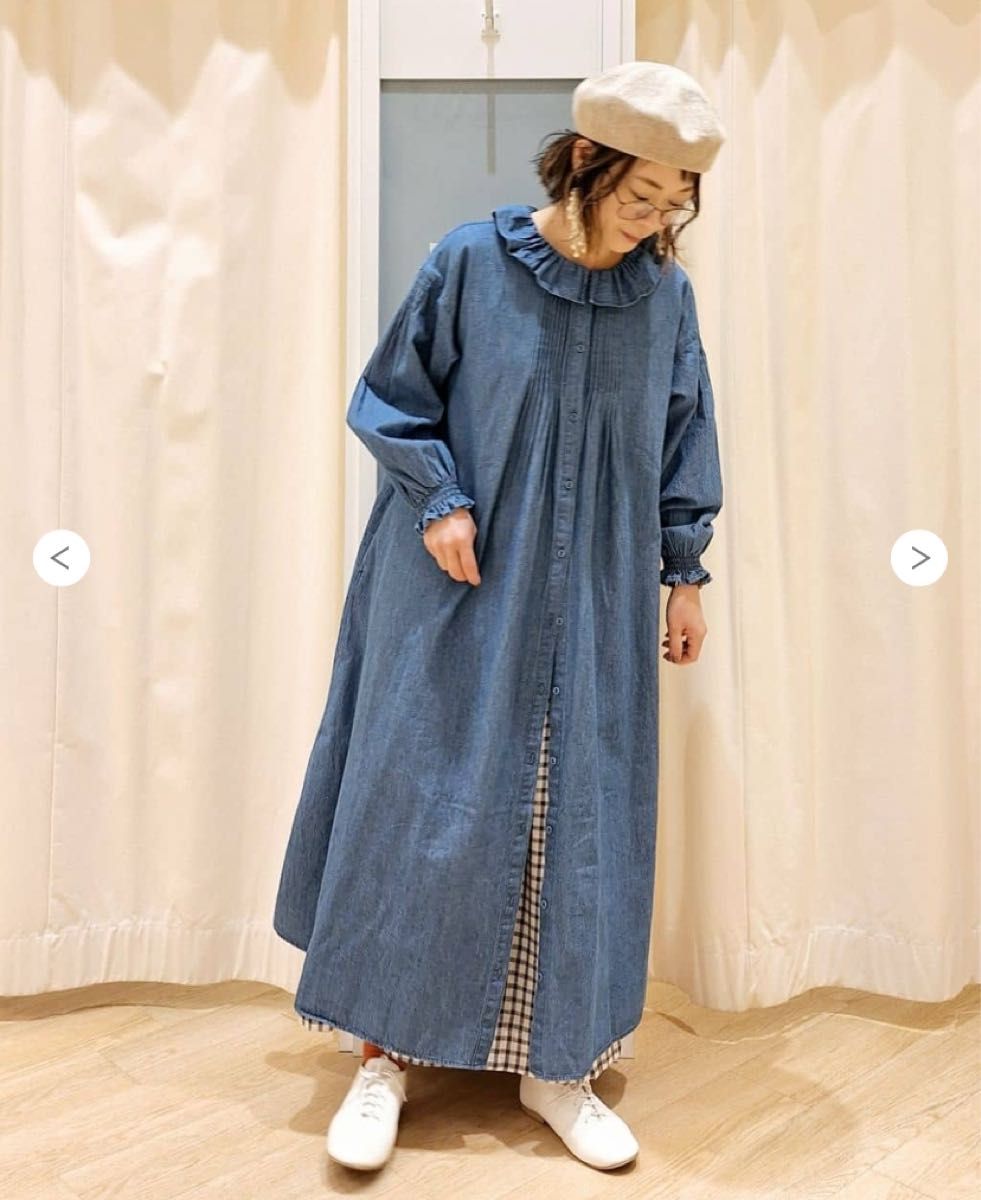 kazumi×Samansa Mos2 サマンサモスモス フリルカラーワンピース kazumi×Samansa Mos2 サマンサモスモス フリルカラーワンピース