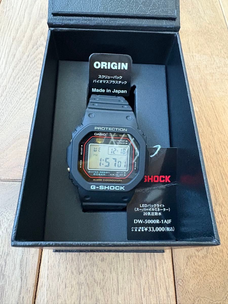 CASIO G-SHOCK DW-5000R-1AJF 「初代G-SHOCK 復刻モデル」初号機 CASIO G-SHOCK DW-5000R-1AJF 「初代G-SHOCK 復刻モデル」初号機