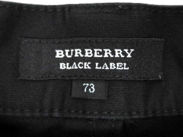 即決★BURBERRY BLACK LABEL★W30位 73 カーゴパンツ BMS42-618-09 バーバリー ブラックレーベル 黒 ジップポケット コットン TJ564 3g._画像4