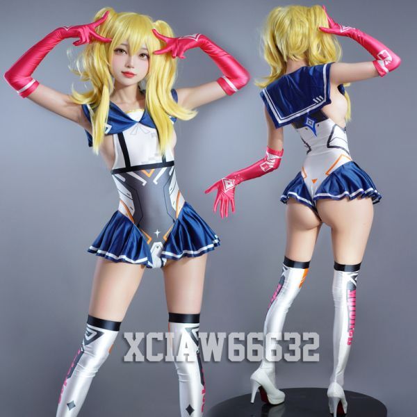 紺*バラM 光沢 セーラームーン風 ハイレグ レオタード 手袋 紺*バラM 光沢 セーラームーン風 ハイレグ レオタード 手袋