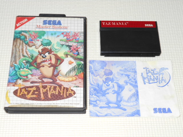 Master System★TAZMANIA 海外版 端子清掃済み★箱付・説明書付・ソフト付