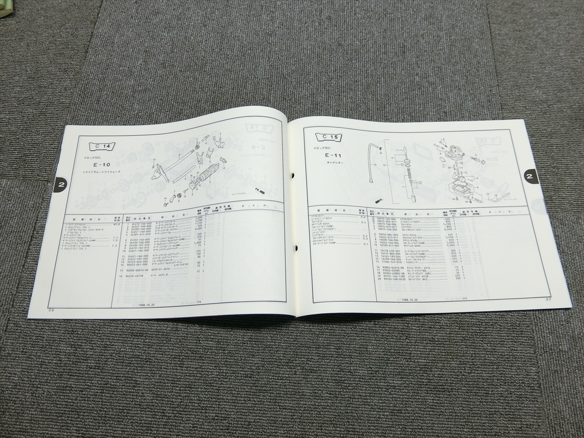 ホンダ MTX80R HD08 純正 パーツリスト パーツカタログ 説明書 マニュアル_画像3