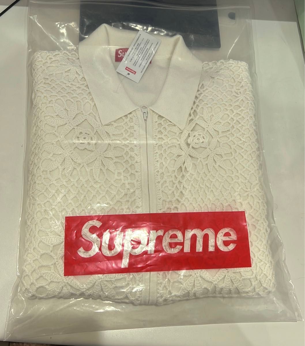 Supreme Crochet Zip Up Cardigan White|Yahoo!フリマ(旧 Supreme Crochet Zip Up Cardigan White|Yahoo!フリマ(旧