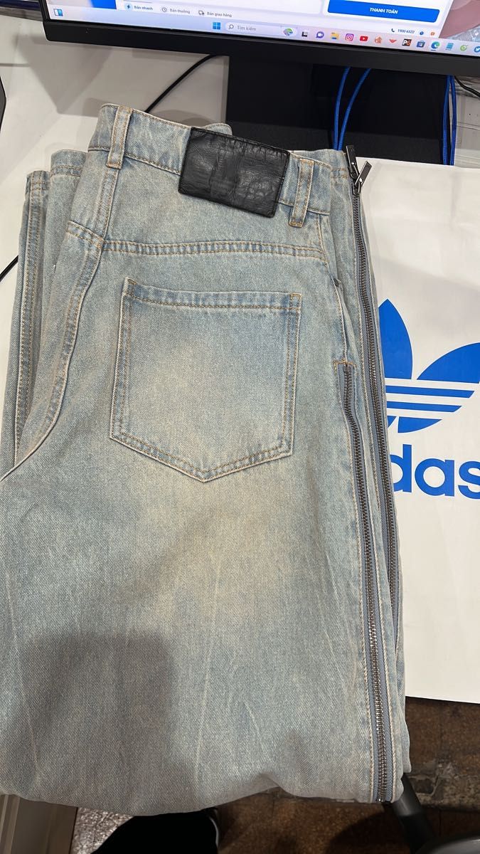 adidas アディダス DENIM ZIP PANT JX9210|Yahoo!フリマ(旧 adidas アディダス DENIM ZIP PANT JX9210|Yahoo!フリマ(旧