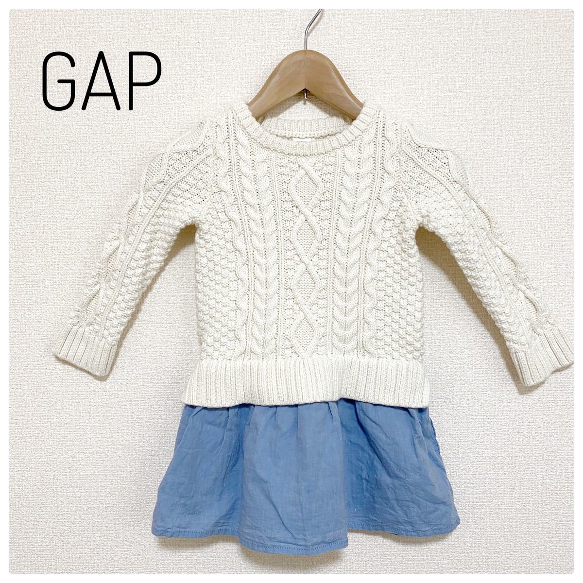 Paypayフリマ Baby Gap ベビーギャップ ニットワンピース 2歳 ニット セーター