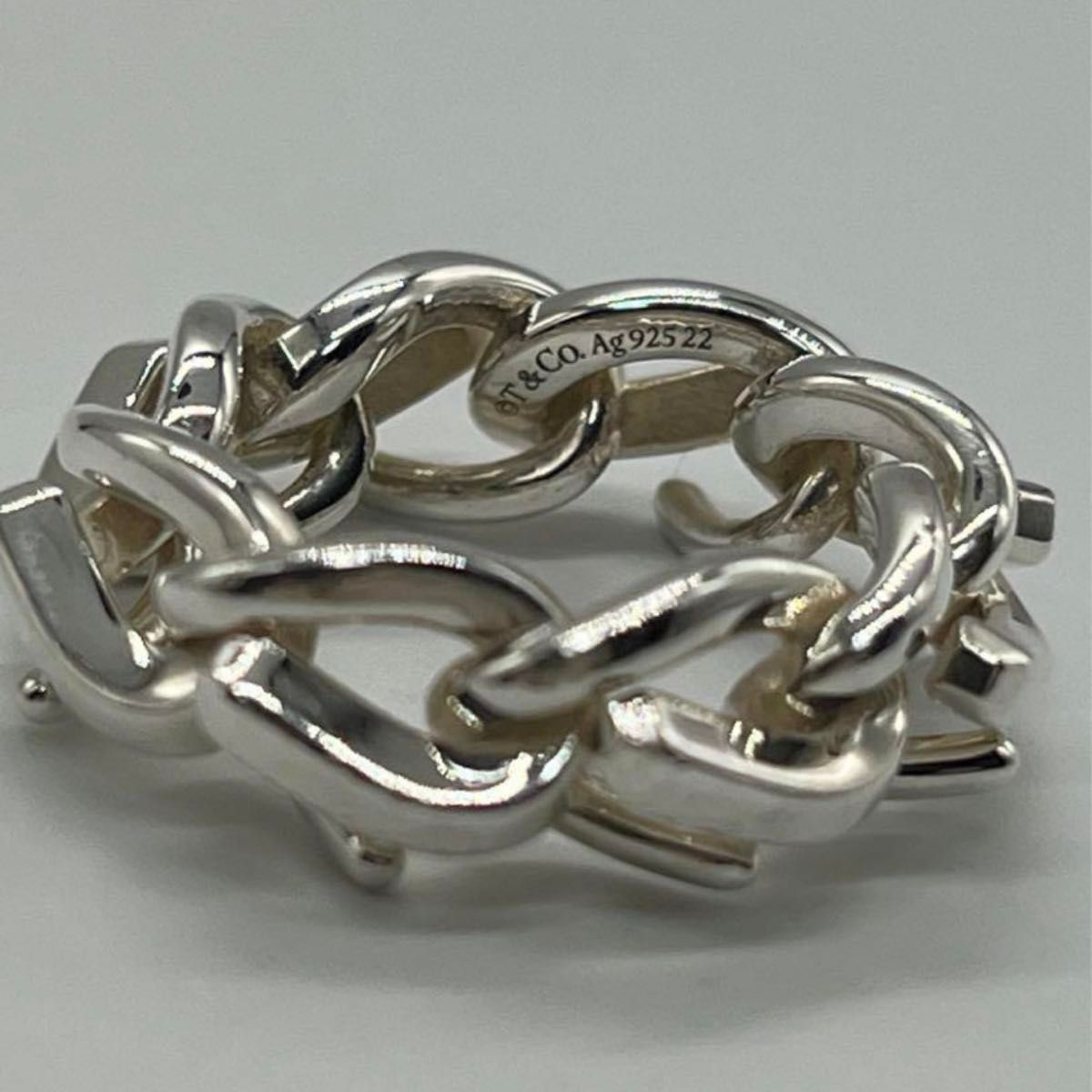 TIFFANY & CO. ティファニー リング Sv925 13.5 4800725A0146 ティファニー TIFFANY フォージ リンク リング 13号 SV925