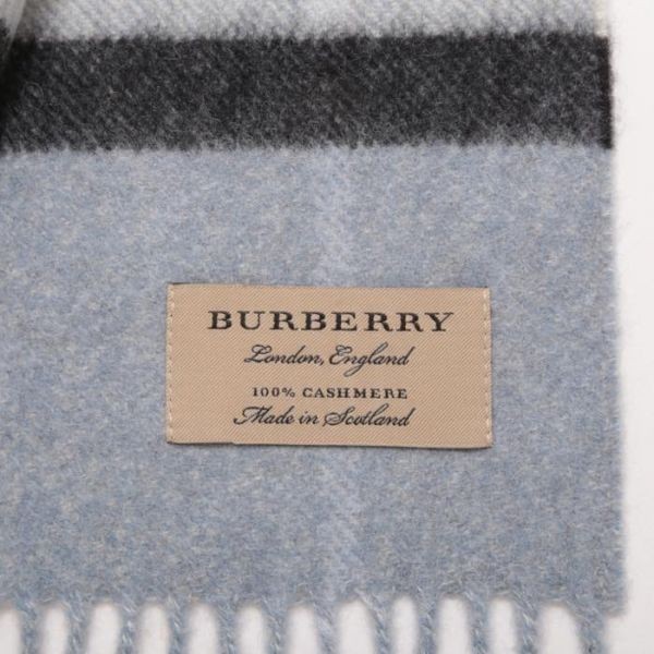 【新品】バーバリー◆BURBERRY◆チェック スカーフ マフラー 最高級カシミヤ100％ スコットランド製 3994481 ライラック y-000927_画像4