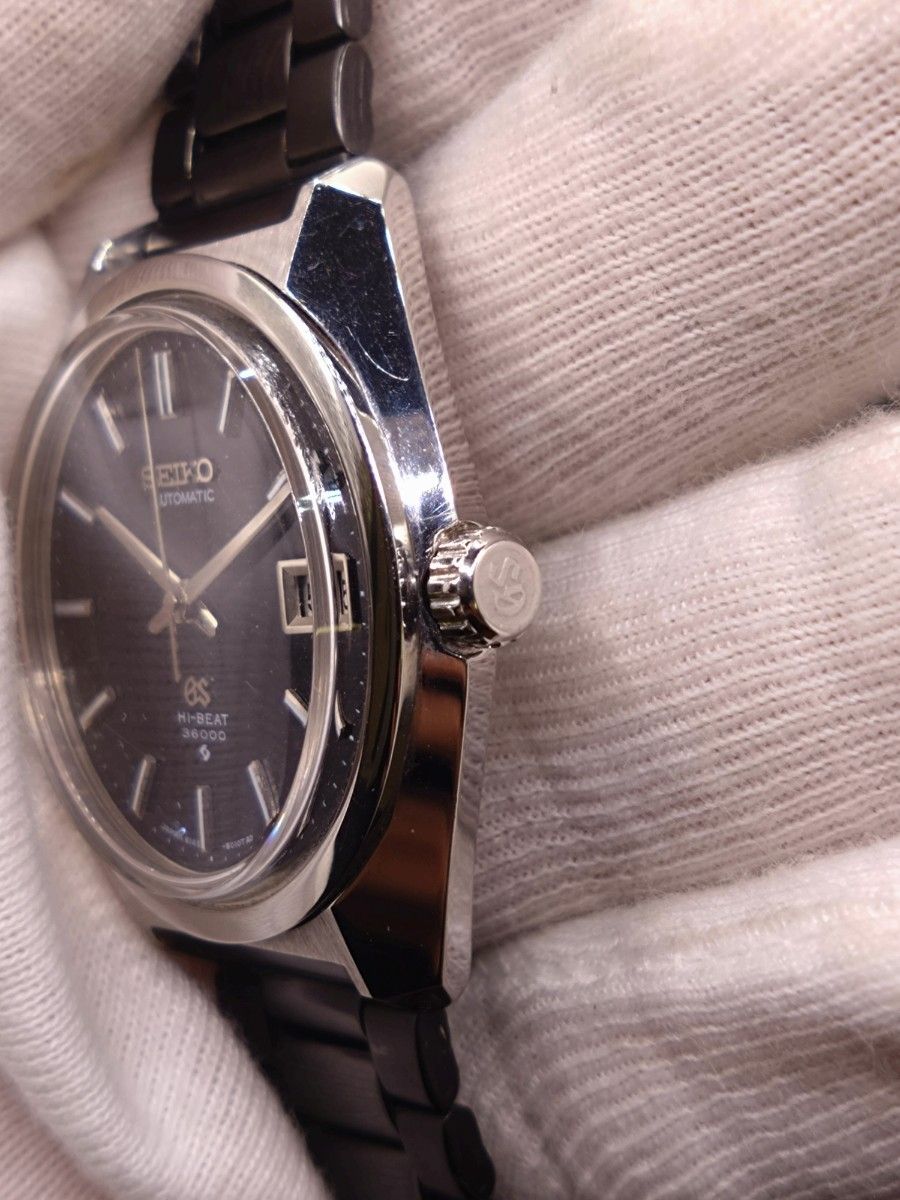美品 GRAND SEIKO 6145-8000 ダイヤルリダンベルトBK仕様|Yahoo 美品 GRAND SEIKO 6145-8000 ダイヤルリダンベルトBK仕様|Yahoo