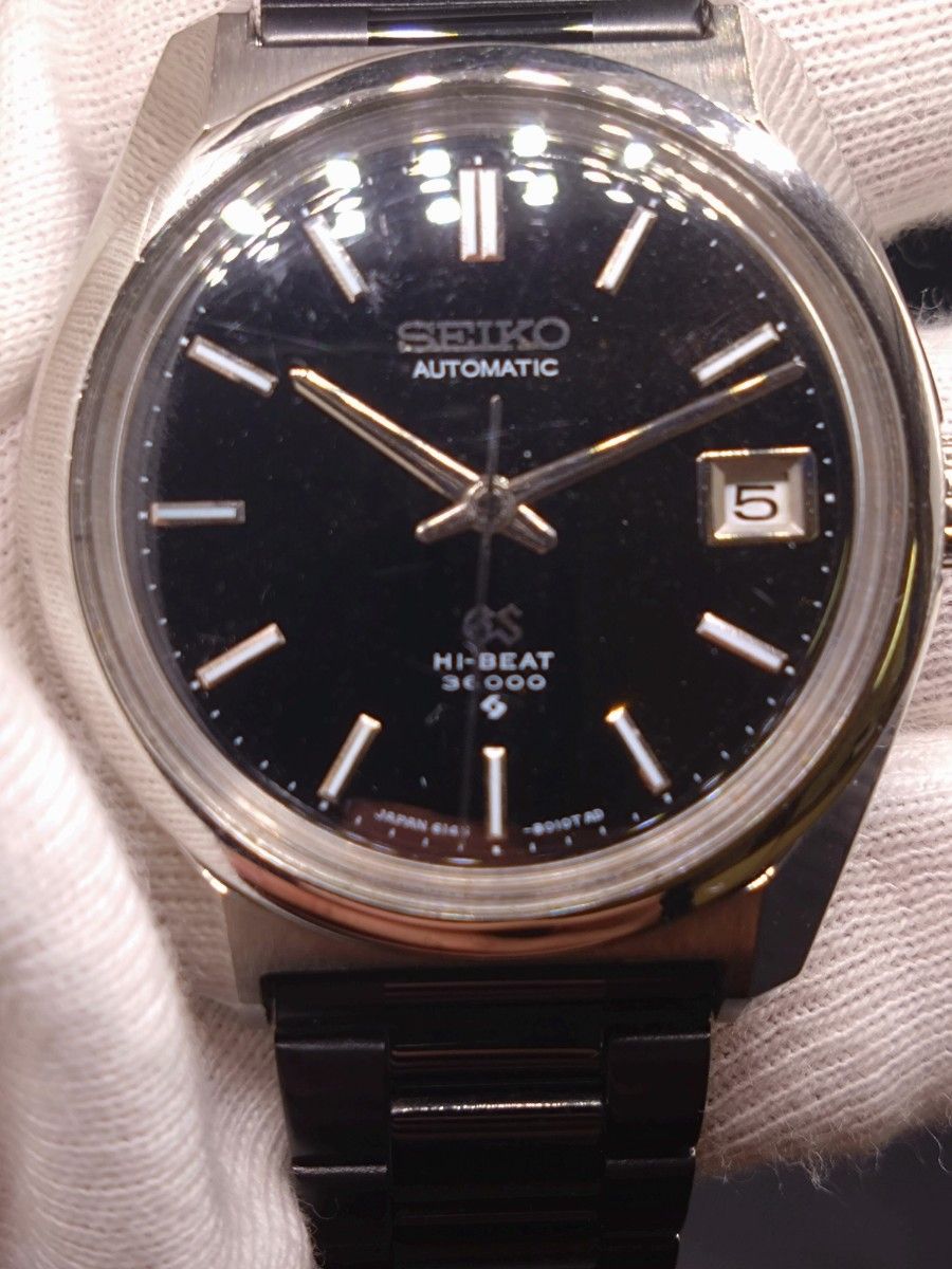 美品 GRAND SEIKO 6145-8000 ダイヤルリダンベルトBK仕様|Yahoo 美品 GRAND SEIKO 6145-8000 ダイヤルリダンベルトBK仕様|Yahoo