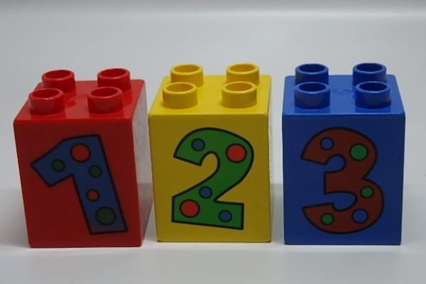 #0188 Lego Duplo цифра блок # детали особый принт 