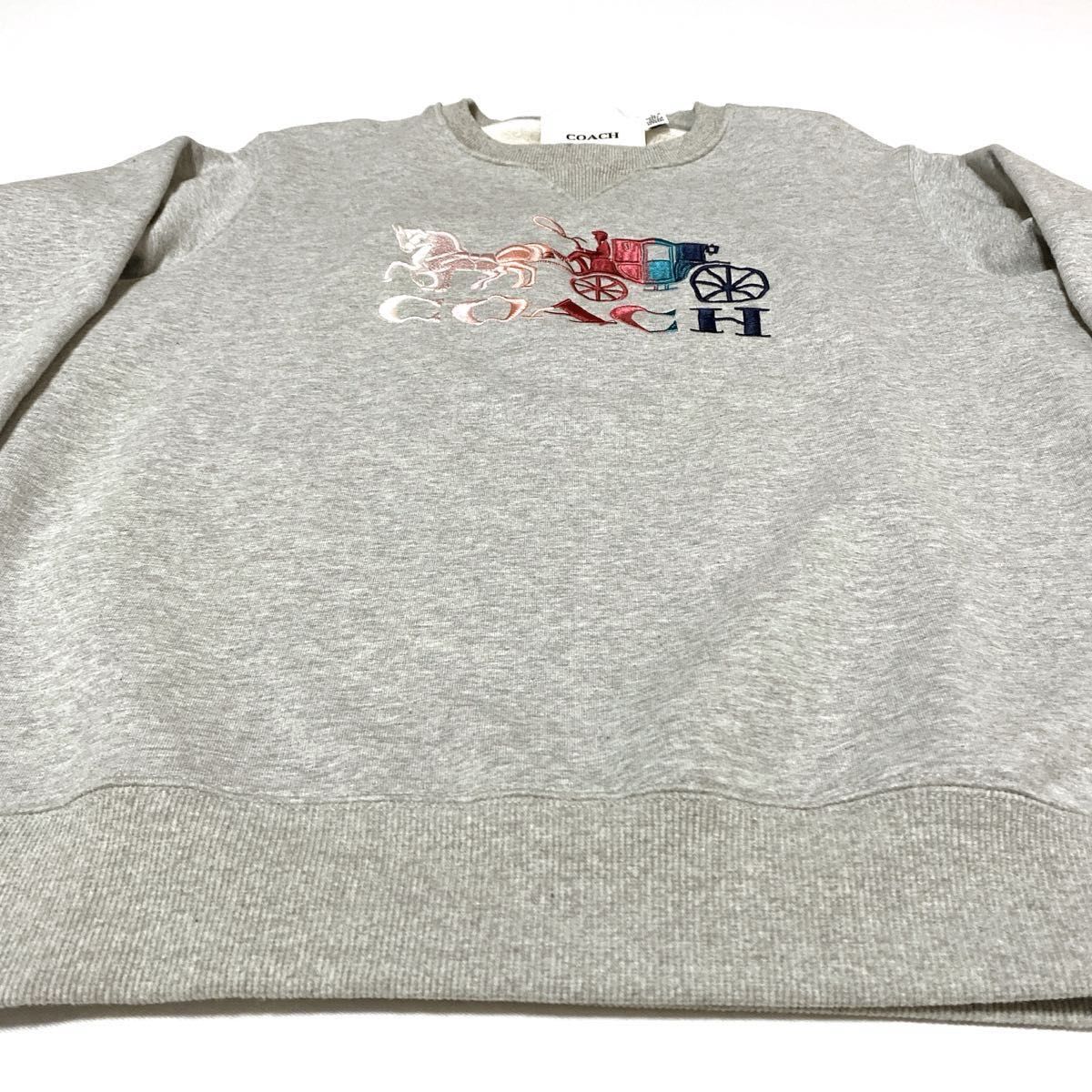 COACHレインボーロゴ刺繍 スウェット トレーナー COACHレインボーロゴ刺繍スウェット トレーナー