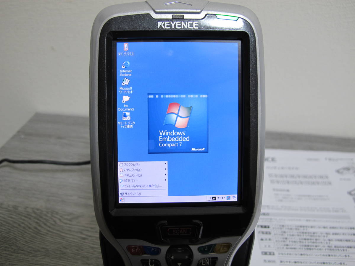 KEYENCE キーエンス ハンディターミナル BT-W100 +充電台 通信 KEYENCE キーエンス ハンディターミナル BT-W100 +充電台 通信
