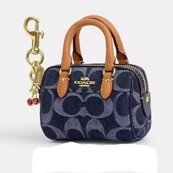 COACH コーチ ミニ ローアン バッグ チャーム・シグネチャー COACH コーチ ミニ ローアン バッグ チャーム・シグネチャー