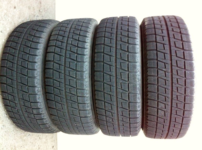 BRIDGESTONE ECO FORME SE-10エコフォルム +45 5H100社外アルミ 195/65R15 バリ山スタッドレスレボプリウスウィッシュアリオンインプレッサ_画像3