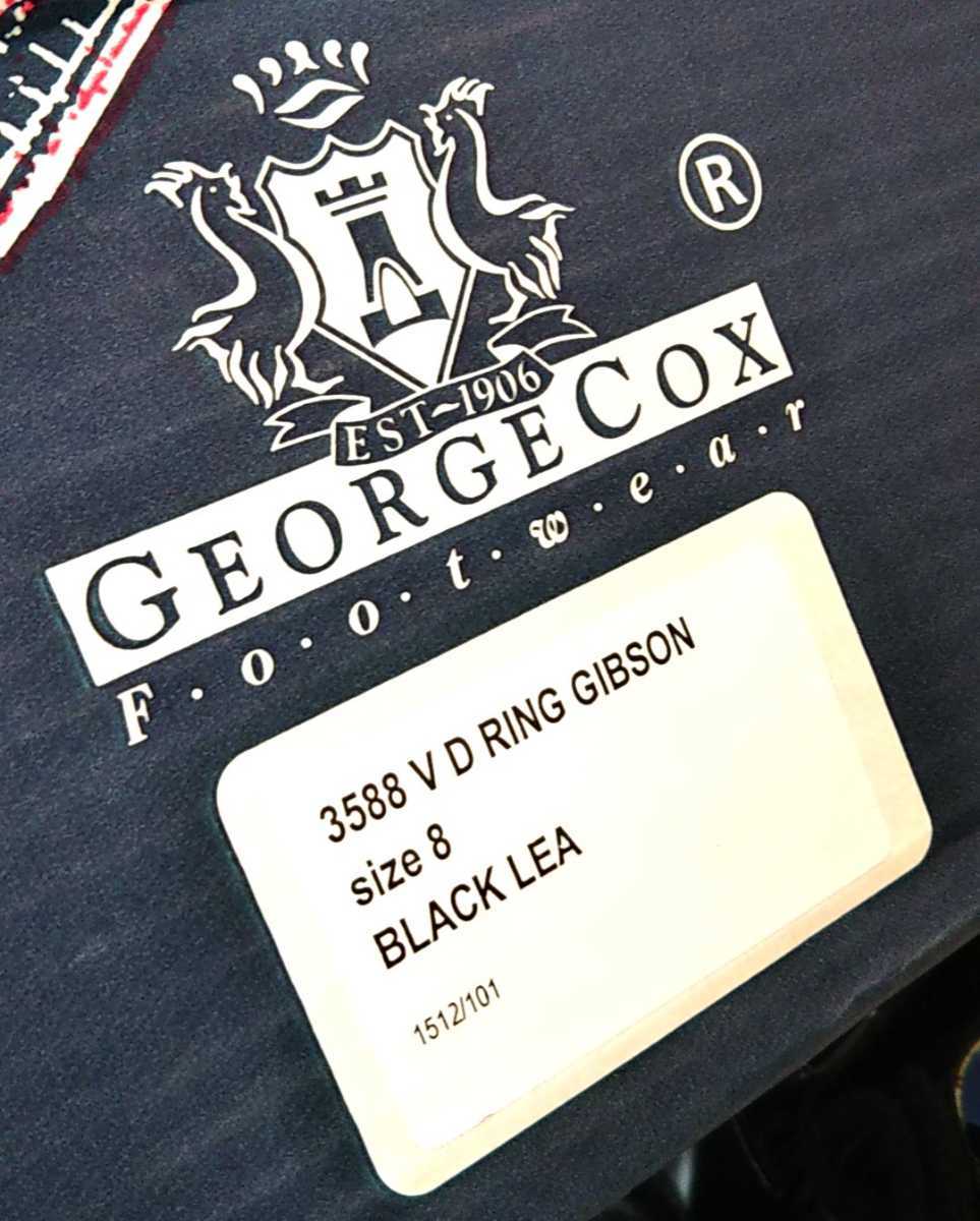 Georgecox x Orglory 別注 3588 V D RING GIBSON レザーシューズ ドレスシューズ ブラック ジョージコックス オアグローリー UK8_画像8