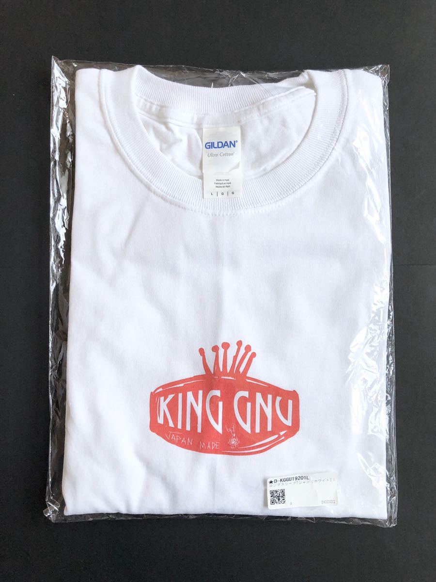 King Gnu Lサイズ ロングスリーブTシャツ(ホワイト) キングヌー