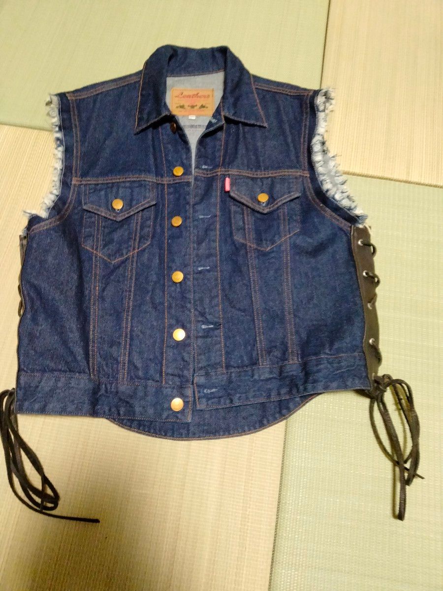 KADOYAカドヤ バイカーズデニムベストLサイズ|Yahoo!フリマ(旧 KADOYAカドヤ バイカーズデニムベストLサイズ|Yahoo!フリマ(旧