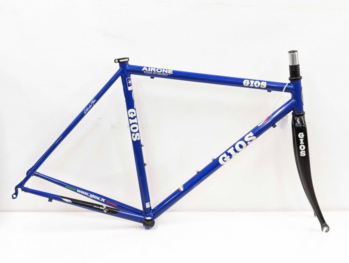 Gios Arione クロモリ Top実測530mm ロードバイク リム 機械式専用 フレームセット FR250201C