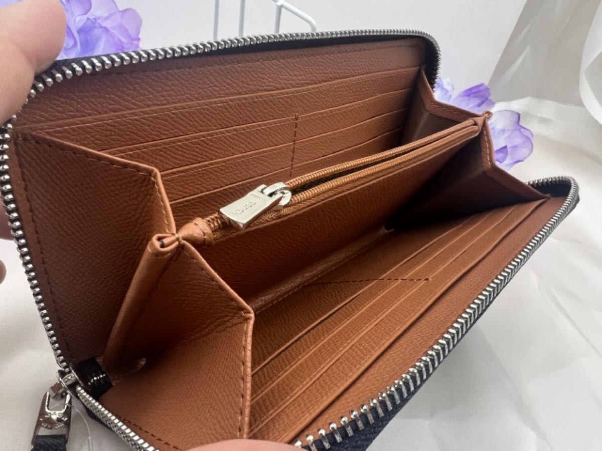 新品 COACH 長財布 シグネチャー パンチング ネイビー - 小物 新品 COACH 長財布 シグネチャー パンチング ネイビー - 小物