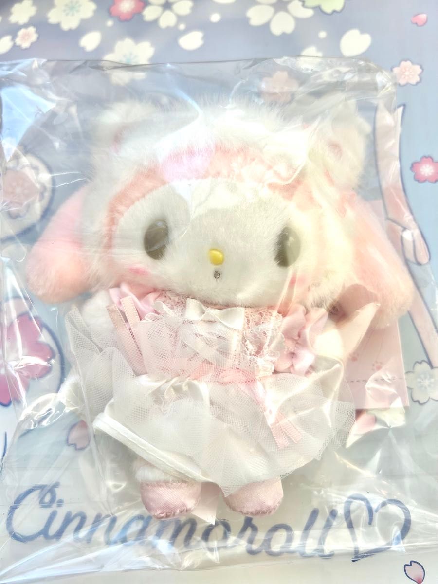 新品未開封マイメロディ サンリオ 白猫バレリーナ マスコット 新品未開封マイメロディ サンリオ 白猫バレリーナ マスコット