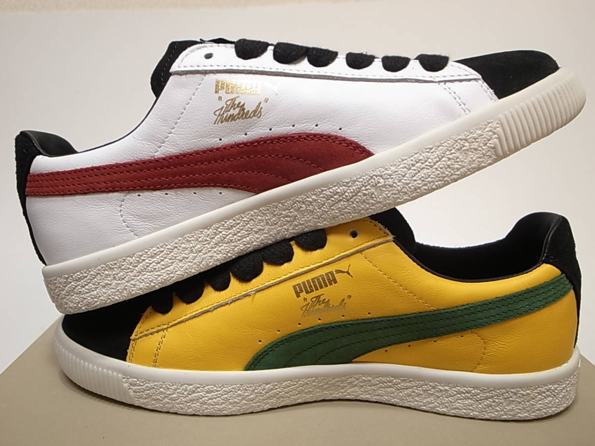 【送料無料】THE HUNDREDS x PUMA CLYDE 西海岸LA発ハンドレッズ 別注 クライド 限定 コラボ 左右外内非対称 マルチパターン US7/25cm 新品_画像7