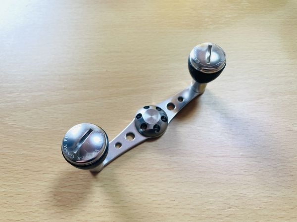 【激レア/美品】STUDIO OCEAN MARK NO LIMITS カスタムハンドル　シルバー　取説　純正BOX 検/SHIMANO OCEA CALCUTTA 取説　純正BOX