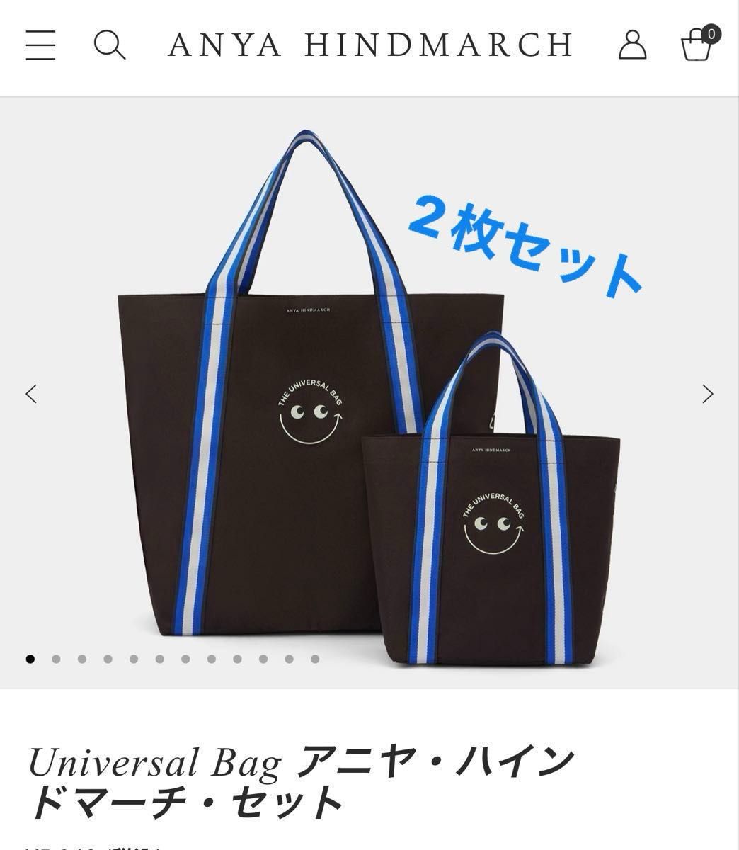アニヤ・ハインドマーチ Universal Bag ユニバーサルバッグ 2枚 アニヤ・ハインドマーチ Universal Bag ユニバーサルバッグ 2枚