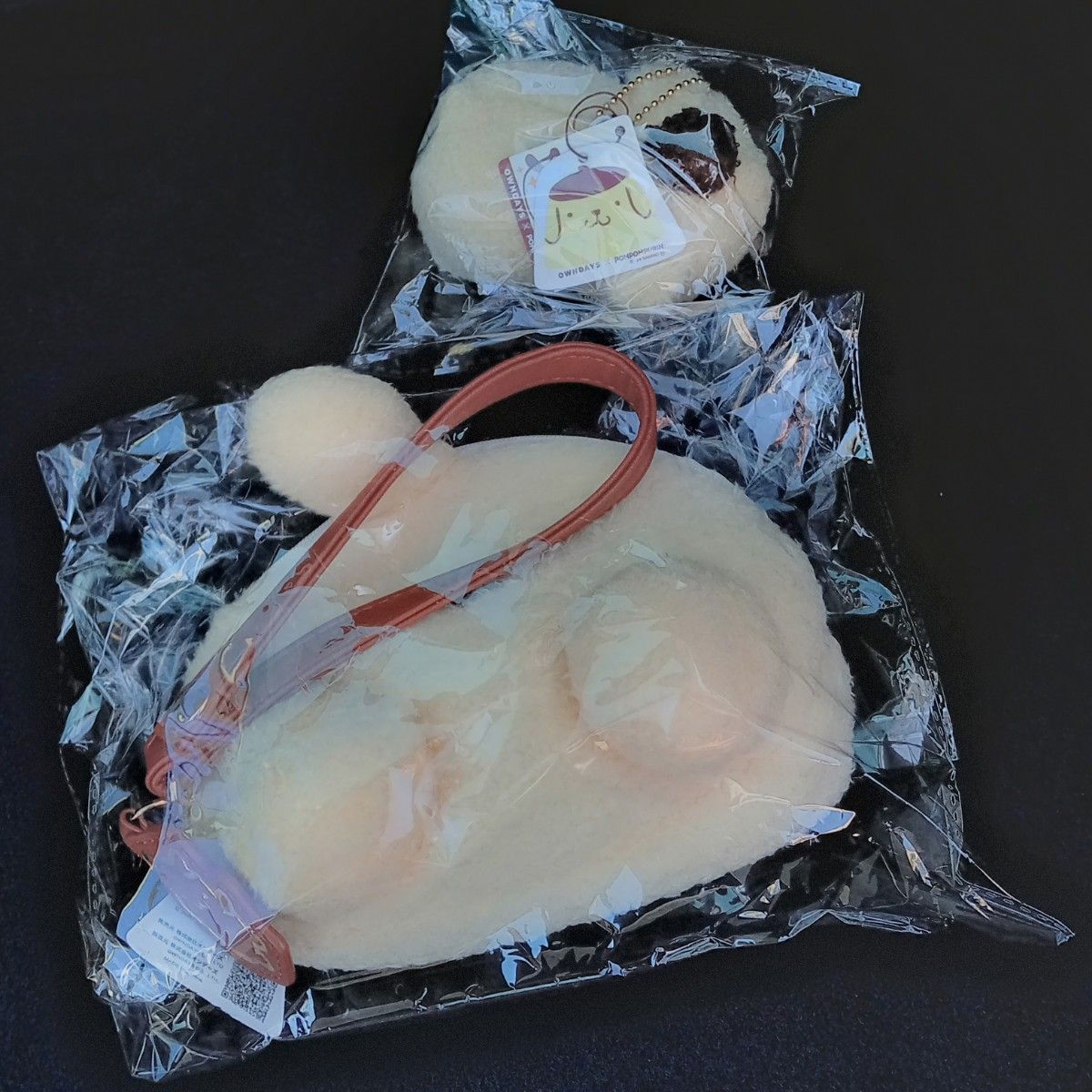 OWNDAYS×ポムポムプリン 寝そべりクリーナー もこもこケース 2個 OWNDAYS×ポムポムプリン 寝そべりクリーナー もこもこケース 2個