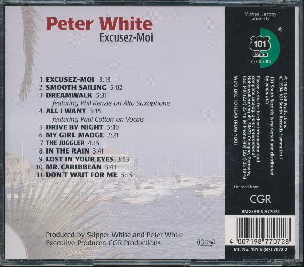 盤面良好 ピーター・ホワイト/Peter White - Excusez-Moi　4枚同梱可能　a4B000001PGF_画像2