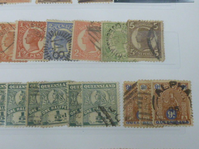 20　S 　オーストラリア切手 #24　QUEENSLAND　1898-1990年　SC#103-128の内　計45枚　使用済・未使用OH-LH　【SC評価 $385】　　_画像5
