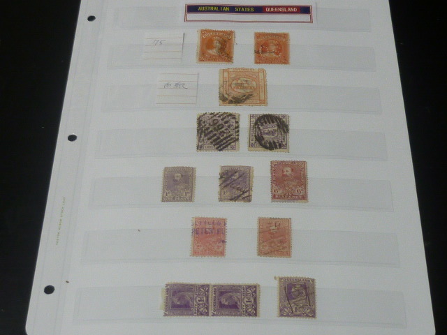 20 S Australia stamp #28 QUEENSLAND 1882-85 year SC#75* seal paper * other total 13 sheets used * unused OH