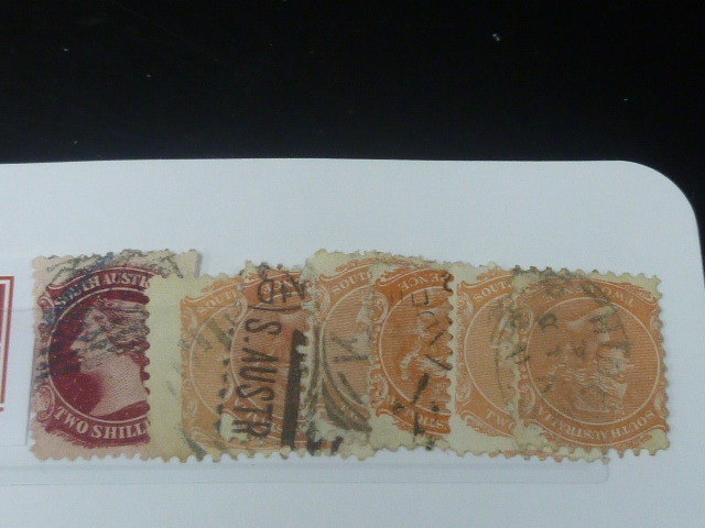 20 S Australia stamp #40 SOUTH AUSTRALIA 1868-97 year SC#62-104. inside total 43 sheets used * unused OH-LH [SC appraisal $230]